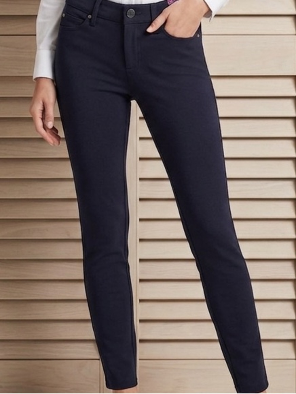 Lilly Pulitzer Worth‎ Skinny Black Slim Low Rise Stretch Pants Size 0 NWOT
